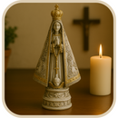 Imagem Nossa Senhora Aparecida Design Marmorizado 15cm - Decoração com Fé®