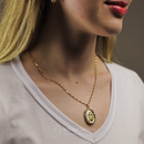 (COMPRE 1 LEVE 2) Colar Nossa Senhora Guadalupe Envolvido em Zircônia