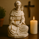 Imagem São Francisco de Assis Meditando 20cm - Decoração com Fé®