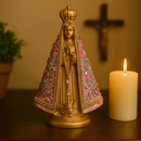 Imagem Nossa Senhora Aparecida com Pedraria 23cm - Decoração com Fé®