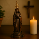 Imagem Nossa Senhora Aparecida 15cm + Coroa Banhada - Decoração com Fé®