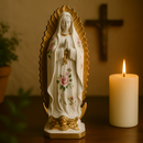 Imagem Nossa Senhora de Guadalupe Floral Rosa 20cm - Decoração com Fé®