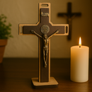 Crucifixo de Madeira Moderno 20cm®