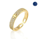 Anel de Cruz Divino - Ajustável