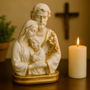 Imagem Sagrada Família com Lírios 22cm - Decoração com Fé®