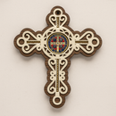 Crucifixo de Parede Medalha São Bento 25cm®