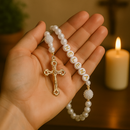 Terço Personalizável com Pérolas Brancas®