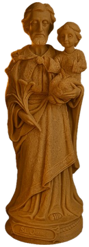 Imagem São José com Menino Jesus 20cm - Decoração com Fé®