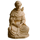 Imagem São Francisco de Assis Meditando 20cm - Decoração com Fé®