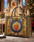 Bolsa Católica em Couro -  Sagrado Coração do Divino Amor