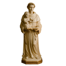 Imagem Santo Antônio Branco e Dourado 40cm - Decoração com Fé®