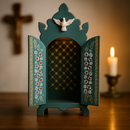 Oratório Mariano - Azul Barroco  - Imagens de até 30cm®