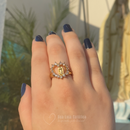 Pulseira de Nossa Senhora em formado de Coração + ANEL GRÁTIS! Peças Banhadas a Ouro!