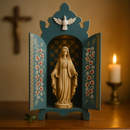 Oratório Mariano - Azul Barroco  - Imagens de até 30cm®