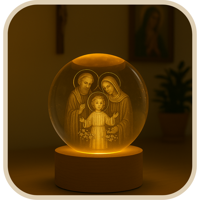 Luminária Sagrada Família - Fé que Ilumina®