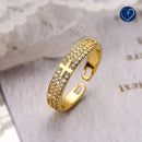 Anel de Cruz Divino - Ajustável