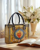 Bolsa Católica em Couro -  Sagrado Coração do Divino Amor