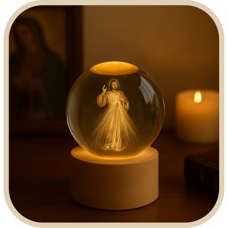 Luminária Jesus Misericordioso - Fé que Ilumina®