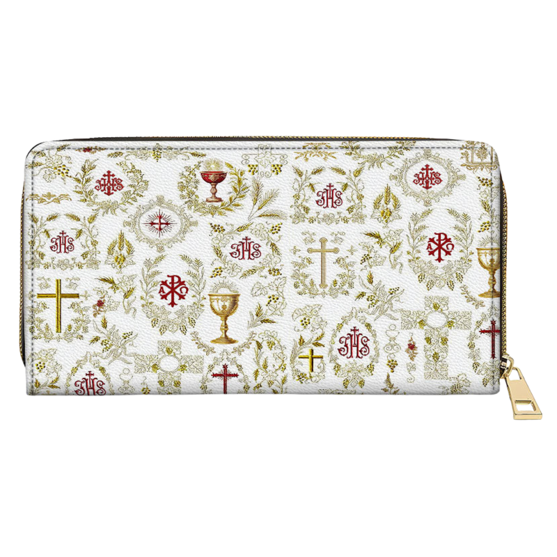 Carteira Católica Feminina - Sagrada Comunhão