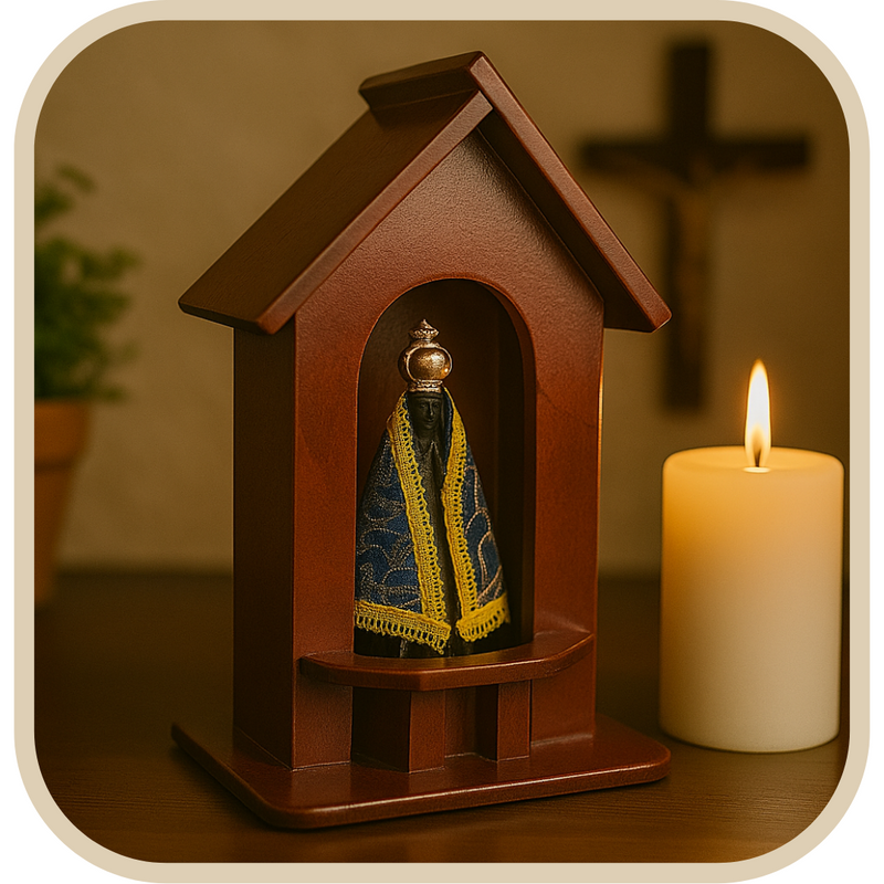 Capela de Madeira Artesanal Nossa Senhora Aparecida®