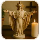 Imagem Sagrado Coração de Jesus 30cm - Decoração com Fé®