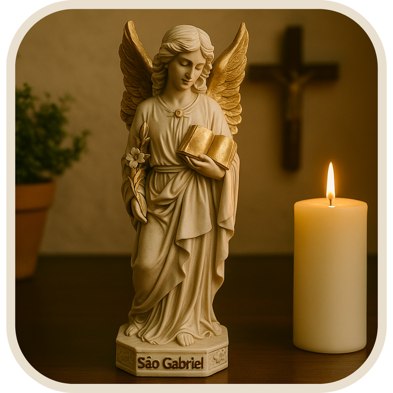 Imagem São Gabriel Arcanjo 20cm - Decoração com Fé®