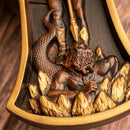 Escultura Cruz de São Miguel Arcanjo em Madeira