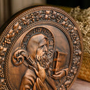 Ícone de São Bento em Madeira