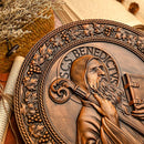 Ícone de São Bento em Madeira