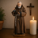 Imagem São Padre Pio 30cm Resina - Decoração com Fé®