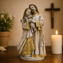 Imagem Sagrada Família 20cm Estilizado Mármore - Decoração com Fé®