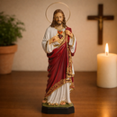 Imagem Sagrado Coração de Jesus 20cm Resina C/ Auréola - Decoração com Fé®