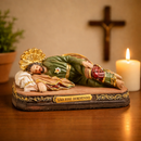 Imagem São José Deitado 10cm Resina - Decoração com Fé®