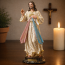 Imagem Jesus Misericordioso 30cm Resina - Decoração com Fé®