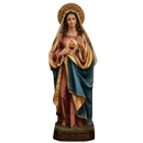 Imagem Sagrado Coração de Maria 20cm Resina - Decoração com Fé®