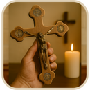 Crucifixo de Madeira com Medalhas Sacra 18cm®