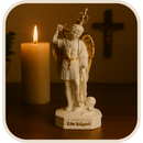 Imagem Arcanjo São Miguel do Monte 20cm - Decoração com Fé®