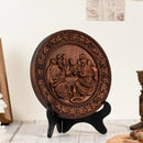 Escultura Redonda de Madeira Última Ceia