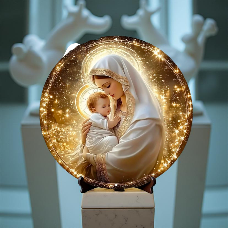 Decoração Católica Nossa Senhora com Menino Jesus