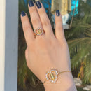 Pulseira de Nossa Senhora em formado de Coração + ANEL GRÁTIS! Peças Banhadas a Ouro!