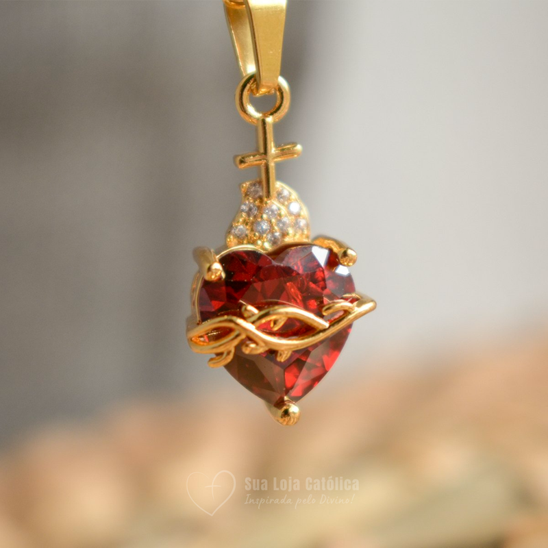 (Compre 1 Leve 2) Colar Sagrado Coração de Jesus