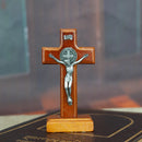 Cruz de Madeira para Decoração com Suporte (LANÇAMENTO)