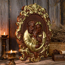 Escultura Sagrada Familia em Madeira