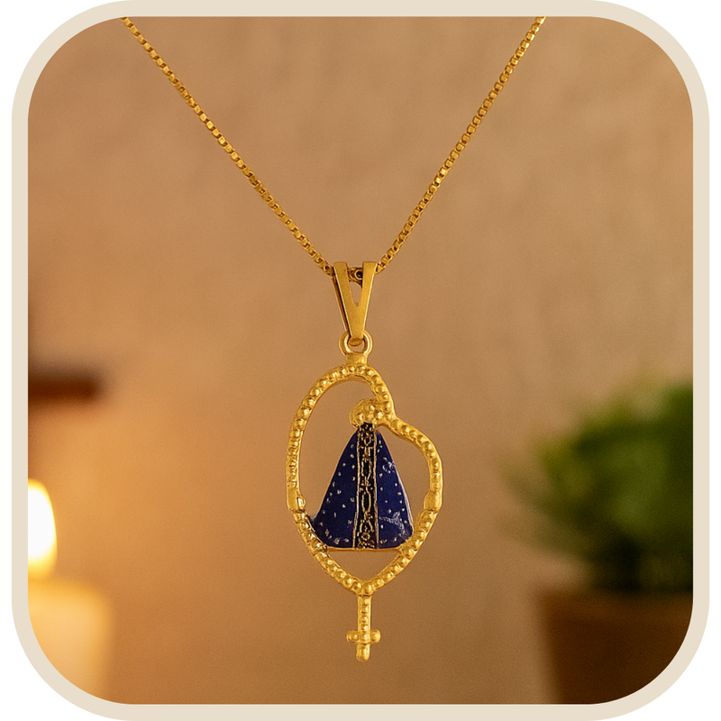 Colar Nossa Senhora Aparecida com Moldura®