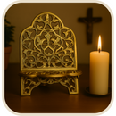 Suporte de Bíblia Dourado  - Sagradas Escrituras®