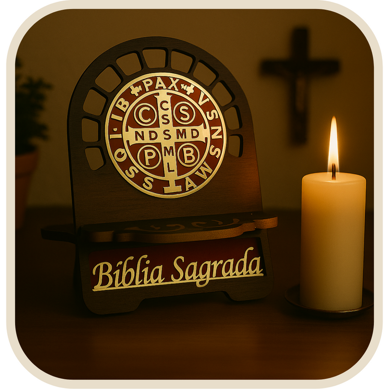 Suporte de Bíblia São Bento  - Sagradas Escrituras®