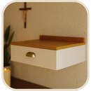 Suporte de Oratório Suspenso com Gaveta®