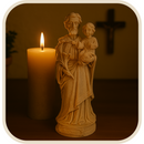 Imagem São José com Menino Jesus 20cm - Decoração com Fé®