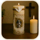 Vela Esculpida Anjo da Guarda - Chamas da Alma®