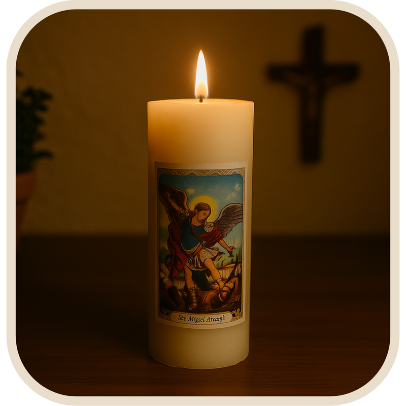 Vela Votiva São Miguel - Chamas da Alma®
